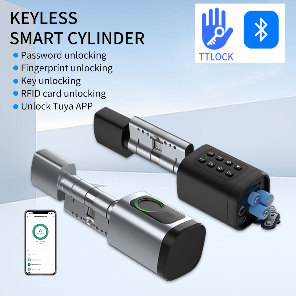 Smart Home Keyestudio - TTLock APP Fingerabdruck-FRID-Karte, Passwort-Zylinder, elektronisches intelligentes