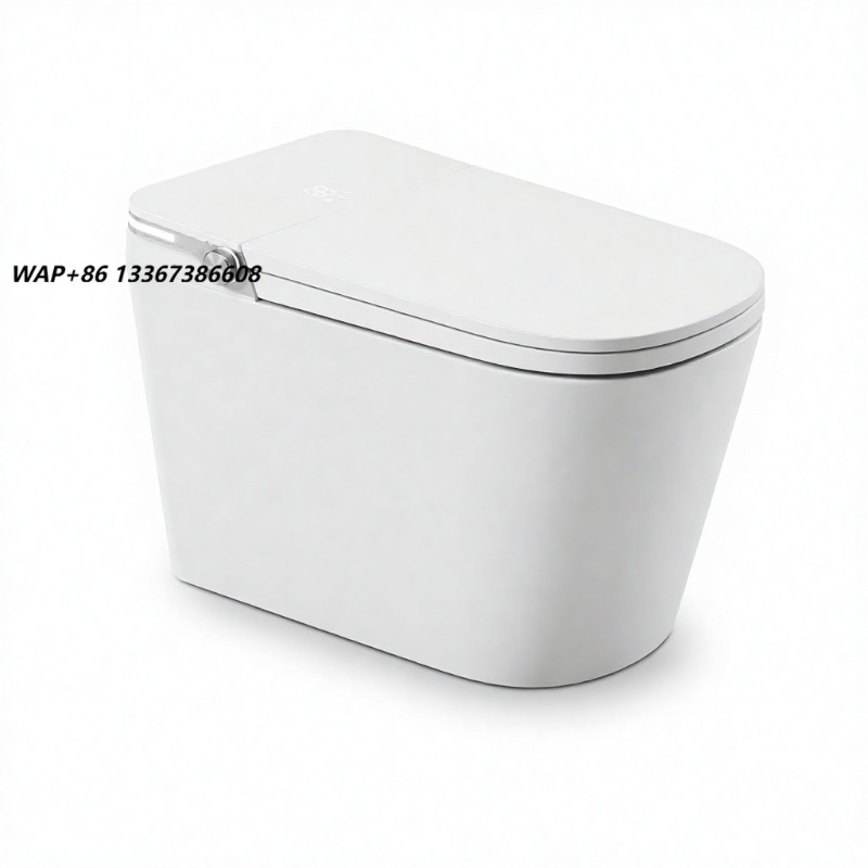 Smart Home App - Weißes Smart-WC mit quadratischer Schüssel, bodenmontiert,