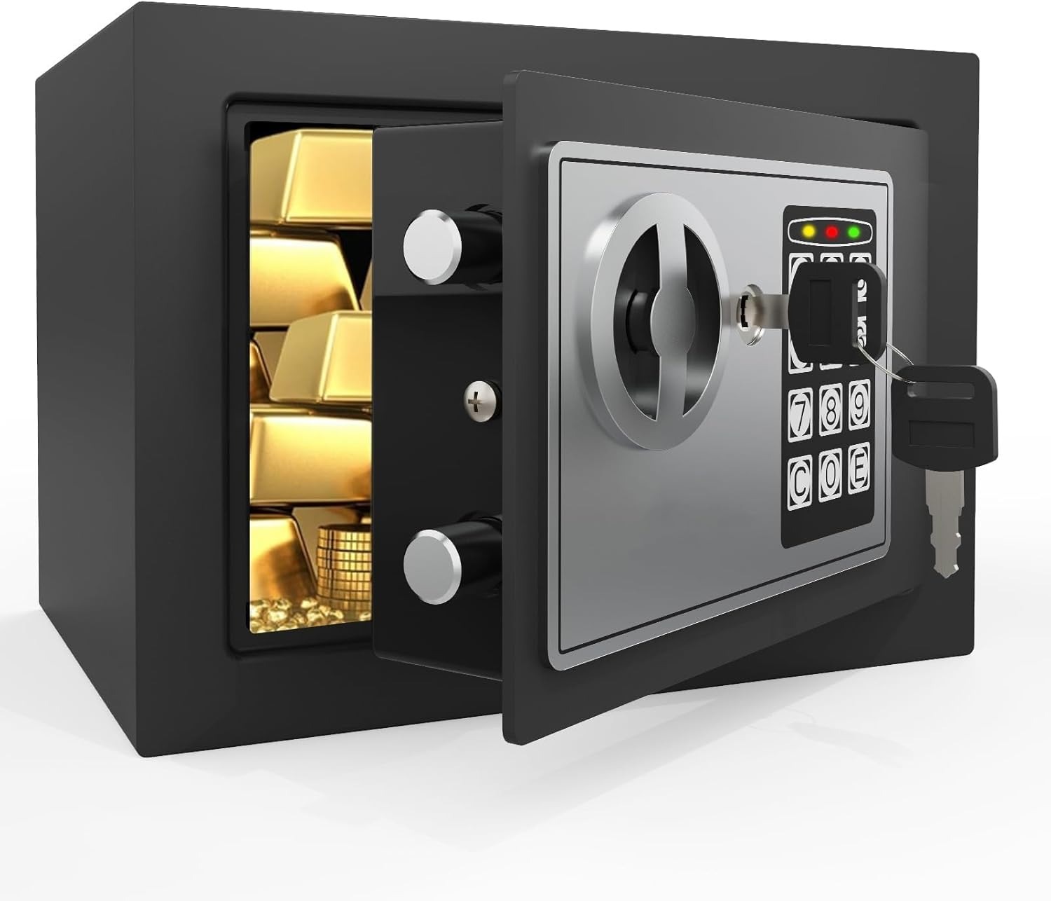 Smart Home Keyestudio - 2026 NEUER Elektronischer Safe, Ganzstahl-Tresor für
