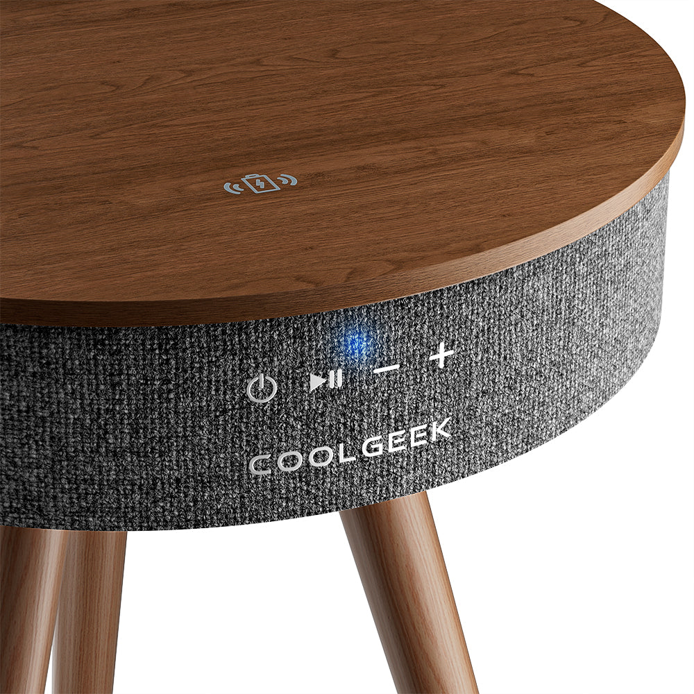 Smart Home X10 - CoolGeek R1 Bluetooth-Lautsprecher Beistelltisch mit Kabelloser