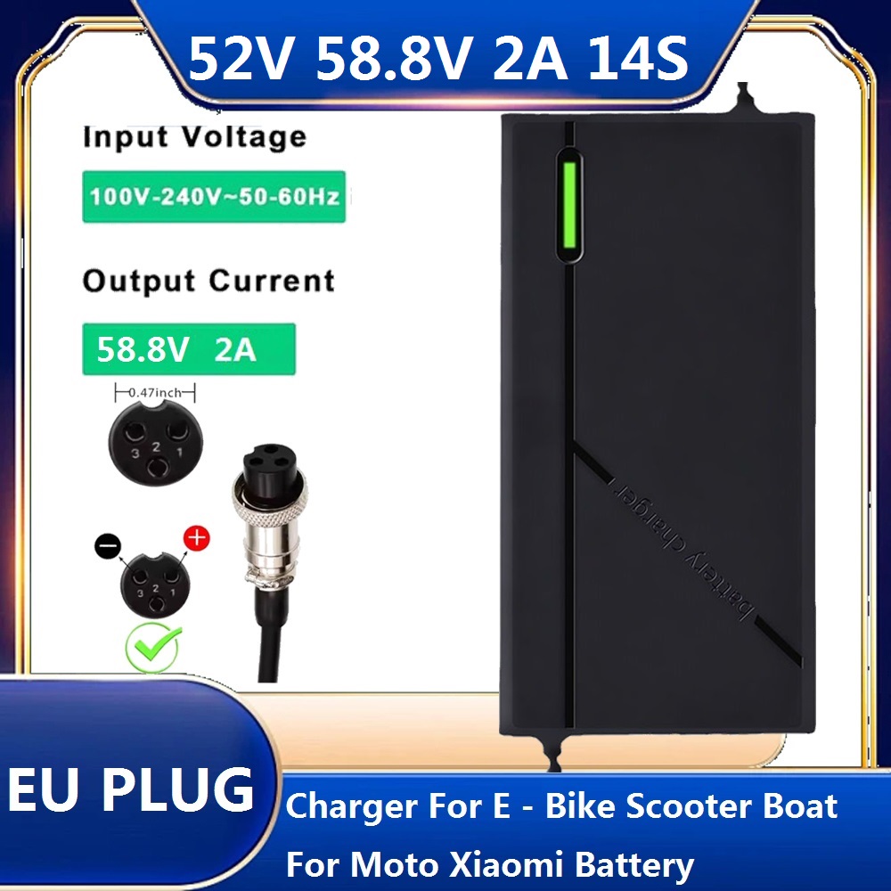 Smart Home Gadgets - AC100-240V Mit Lüfter 58,8V 2A E-Bike