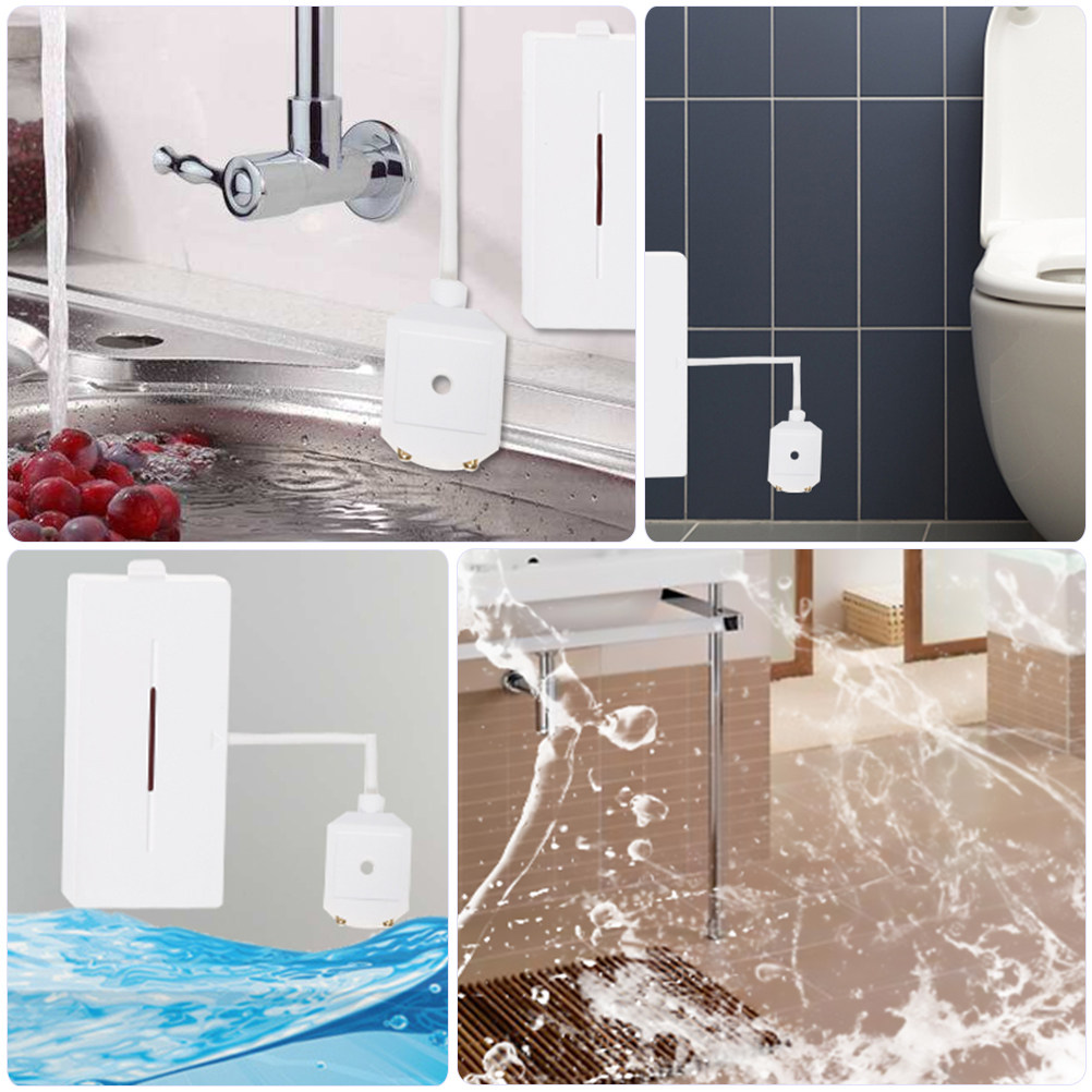 Smart Home Water Level Sensor - 1 Stück Wasserflutsensor 433Mhz Haus-Leckagealarm Intelligentes