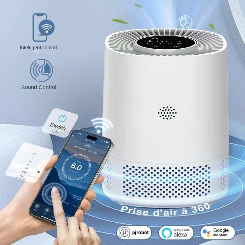 Smart Home App - Smarter Luftreiniger mit APP-Steuerung, beseitigt Formaldehyd,