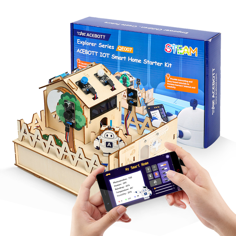 Smart Home Keyestudio - Acebott diy smart home kit für