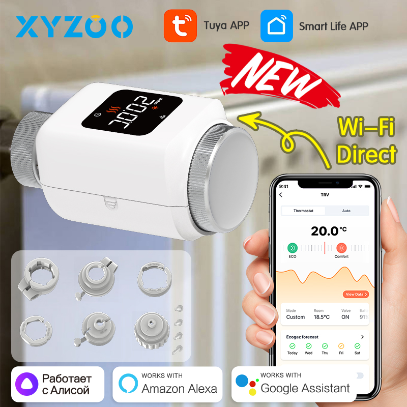 Smart Home Thermostat - Tuya Smart WiFi Zigbee TRV Heizkörper