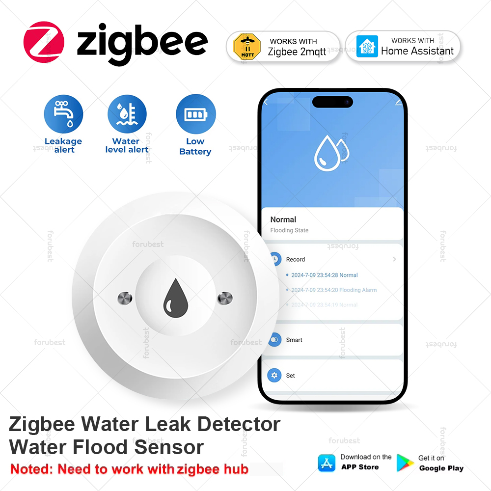 Smart Home Water Level Sensor - Smart Zigbee Wasser Leckage Sensor Alarm