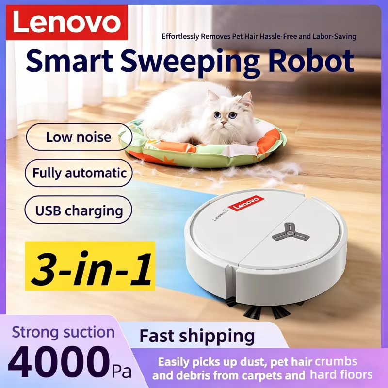 Smart Home Gadgets - Lenovo 3-in-1 Intelligenter Saugroboter Staubsauger 4000Pa