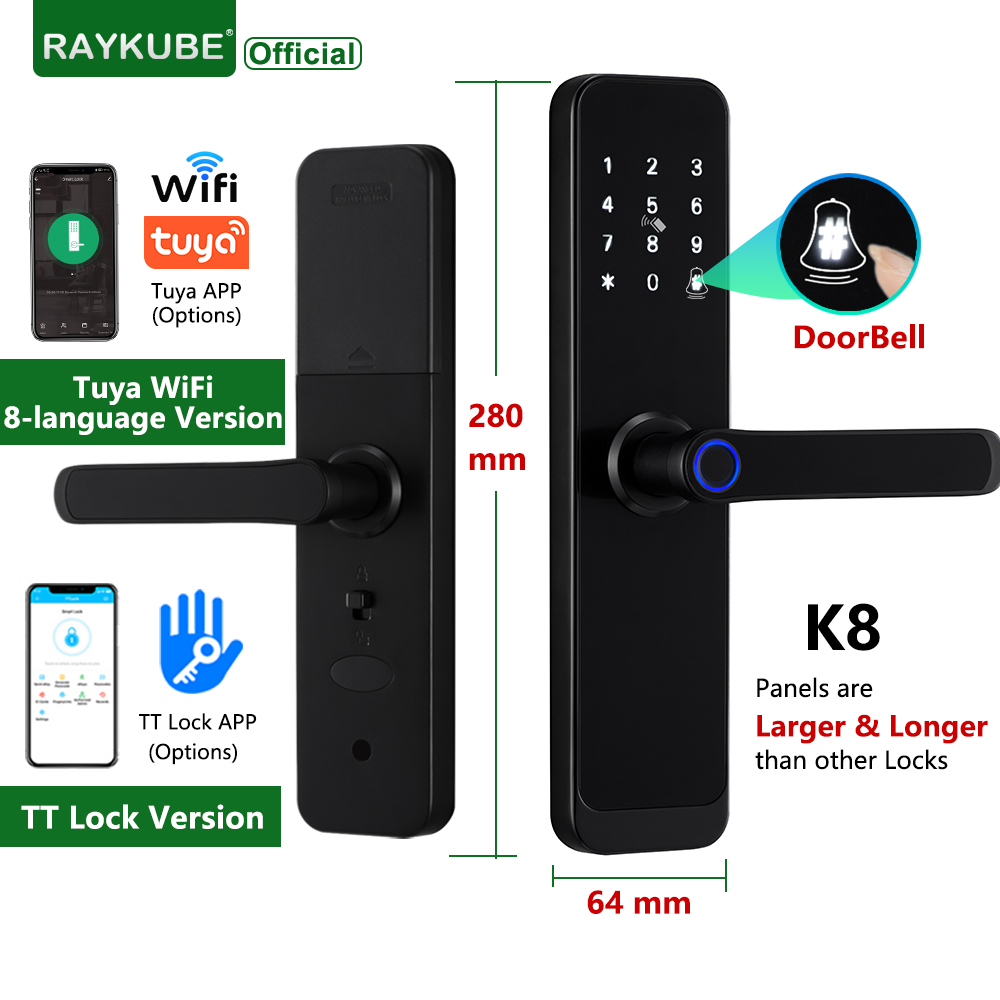 Smart Home Keyestudio - RAYKUBE K8 Intelligentes Türschloss TTlock Bluetooth