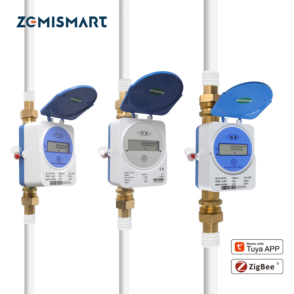 Smart Home Gadgets - Zemismart Zigbee Smart Ultraschall-Wasserzähler Kompatibel mit