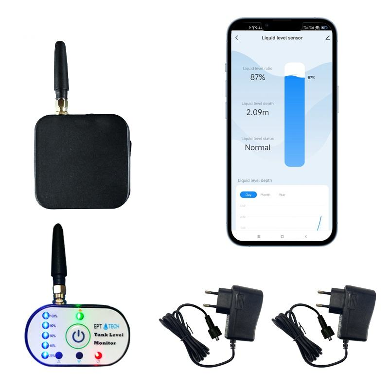 Smart Home Water Level Sensor - Smart Home Wasserstand-Tanküberwachung Steuerung Ultraschall-Lora-Sensor Flüssigkeitsstandsanzeige
