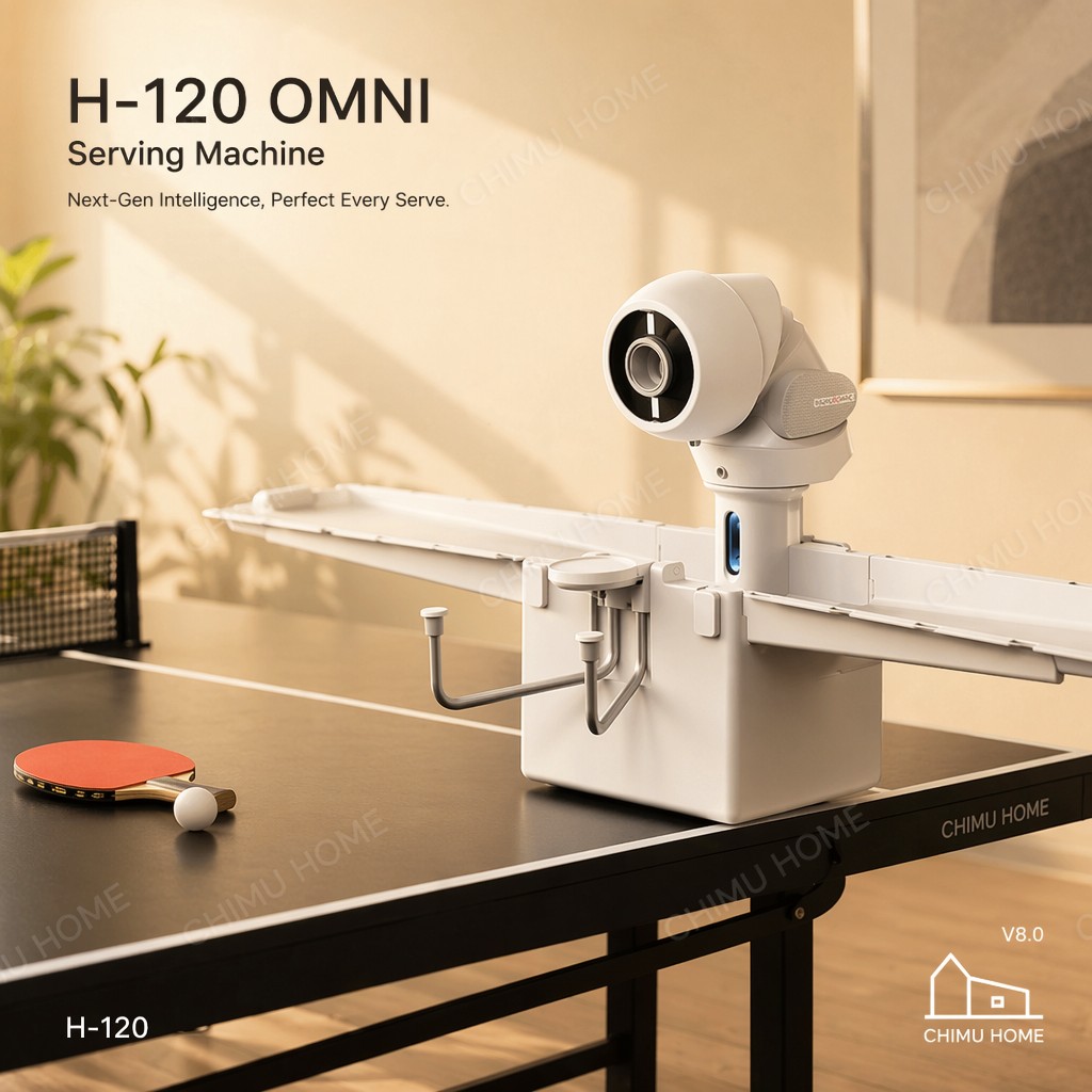 Smart Home App - 【CHIMU HOME】OMNI Smart Tischtennis-Serviermaschine mit APP-Steuerung,