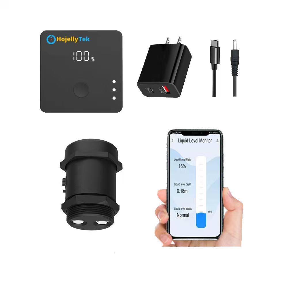 Smart Home Water Level Sensor - ULS-03GP Kabelloser Tankfüllstandsanzeiger WLAN Ultraschallsensor APP