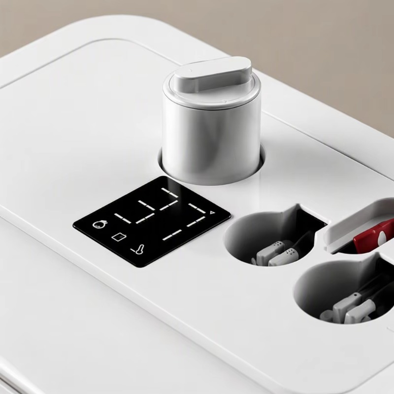 Weißes Smart-WC mit quadratisc – Smart Home App Bewertung und Preis