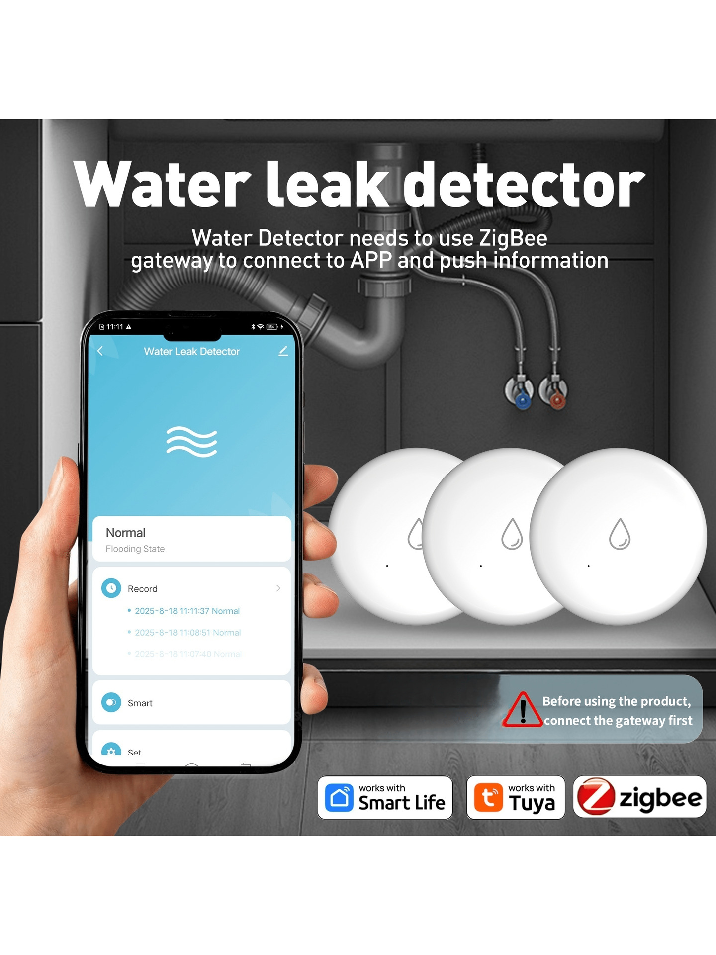 Tuya ZigBee 3.0 Wasserleck-Sen – Smart Home Water Level Sensor Bewertung und Preis